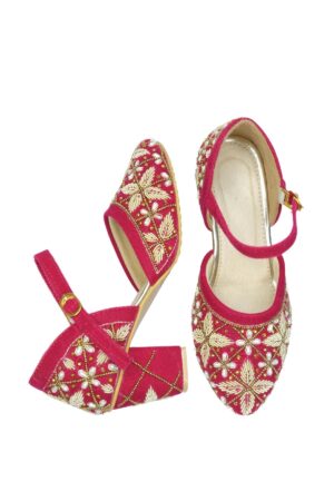 MAGENTA BLOCK HEEL