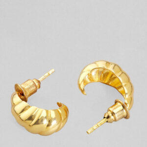Twirling hoop earrings