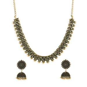 Brass gold plated jewellery set